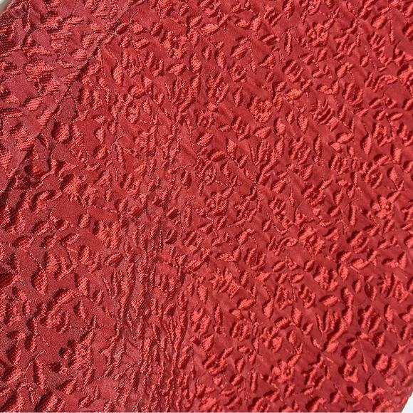 NWT | Jonathan Simkhai | Arya Matelasse Effect Peplum Blouse | Brick | Size 6 - Picture 5 of 16